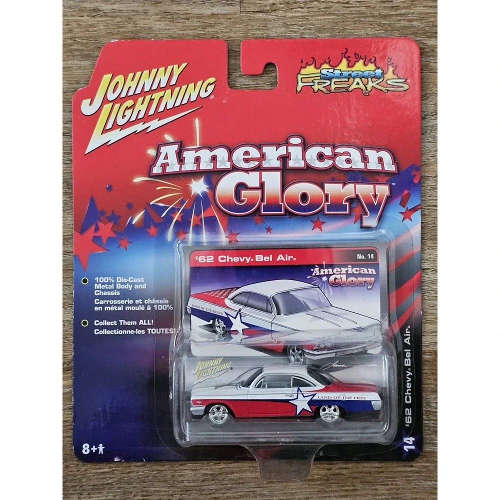 Johnny Lightning Street Freaks American Glory '62 Chevy Bel Air #14 1:64 Diecast